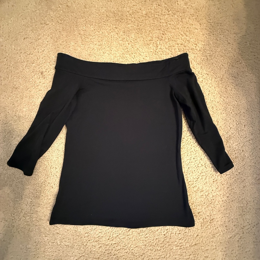 Black Off-Shoulder Top